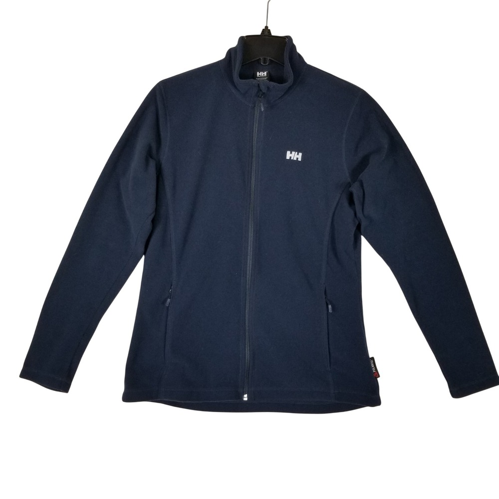 Helly Hansen Fleece Jacket Womens XL Navy Blue Full Zip Polartec 50908